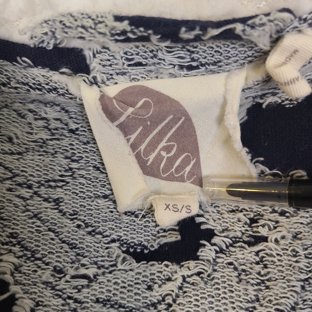 Lilka by Anthropologie Navy Sherpa Lined Hooded Robe - Picture 12 of 16